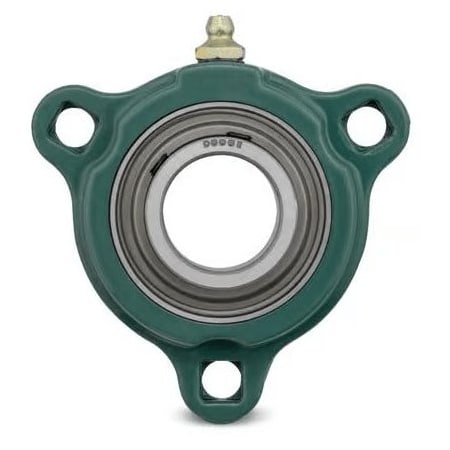 Dodge Industrial Setscrew Ball Bearings, SC LF Normal Duty, 3-Bolt Flange, LF-SC-010 124601 LF-SC-010